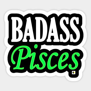 BADASS Pisces Sticker